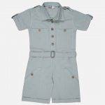 Boy’s Solid Linen Cotton Jumpsuit