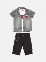 Girl’s Solid Cotton Clothing Set