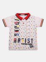 Boy’s Cotton White & Blue Clothing  Set