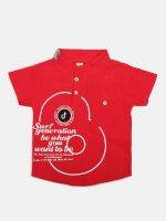 Boy’s Cotton Red & Grey Clothing  Set