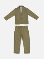 Boy’s Solid Cotton Suit