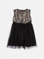 Girl’s Embellished Net & Polyester Frock