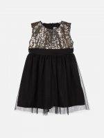 Girl’s Embellished Net & Polyester Frock