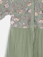 Girl’s Embroidery Net & Polyester Frock