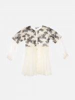 Girl’s Embroidery Net & Polyester Frock