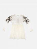 Girl’s Embroidery Net & Polyester Frock