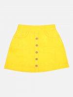 Girl’s Solid Cotton Silk Skirt