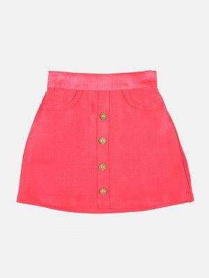 Girl’s Solid Cotton Silk Skirt
