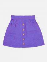 Girl’s Solid Cotton Silk Skirt