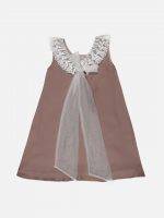 Girl’s Solid Satin Frock
