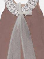 Girl’s Solid Satin Frock