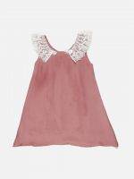 Girl’s Solid Satin Frock