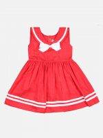 Girl’s Solid Cotton Frock