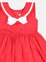 Girl’s Solid Cotton Frock
