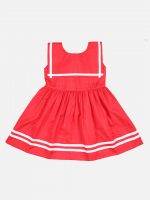 Girl’s Solid Cotton Frock