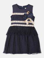 Girl’s Solid Net Frock