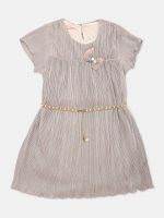 Girl’s Solid Satin Frock