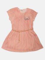 Girl’s Solid Satin Frock