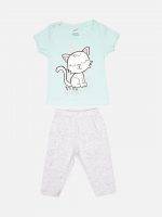 Girl’s Short’s Sleeves Cotton Clothing Set