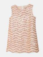 Girl’s Emblisshed Polyester & Net Frock