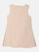 Girl’s Emblisshed Polyester & Net Frock