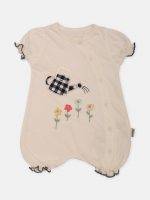 Girl’s Cotton short White Romper