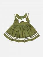Girl’s Solid Cotton Frock
