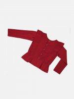 Girl’s Embroidery Cotton Silk Frill Top