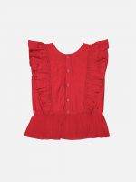 Girl’s Embroidery Cotton Silk Top