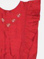 Girl’s Embroidery Cotton Silk Top