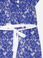 Girl’s Floral Net Frock