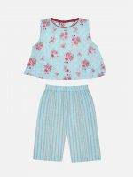 Girl’s Floral Cotton Clothing Set