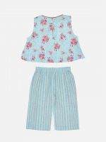 Girl’s Floral Cotton Clothing Set