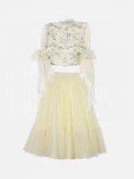 Girl’s Baby Pink Satin & Net Lehenga Choli Set