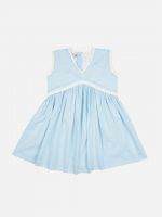 Girl’s Solid Cotton Frock