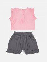 Girl’s Solid Cotton Clothing Set