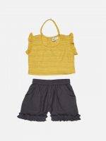 Girl’s Solid Cotton Clothing Set