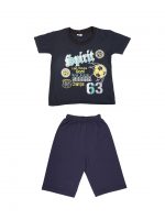 Boy’s Printed Cotton T-shirt & Pant