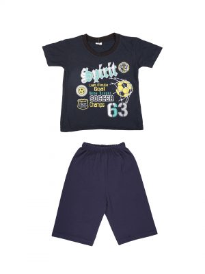Boy’s Printed Cotton T-shirt & Pant