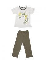 Boy’s Printed Cotton T-shirt & Pant