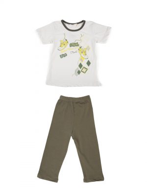 Boy’s Printed Cotton T-shirt & Pant